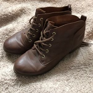 Cute brown booties